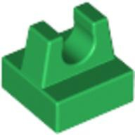 Lego destička 1x1 se svorkou (úchytem) nahoru, zelená (255528, 4239265, 4260372, 4519949, 6030712)